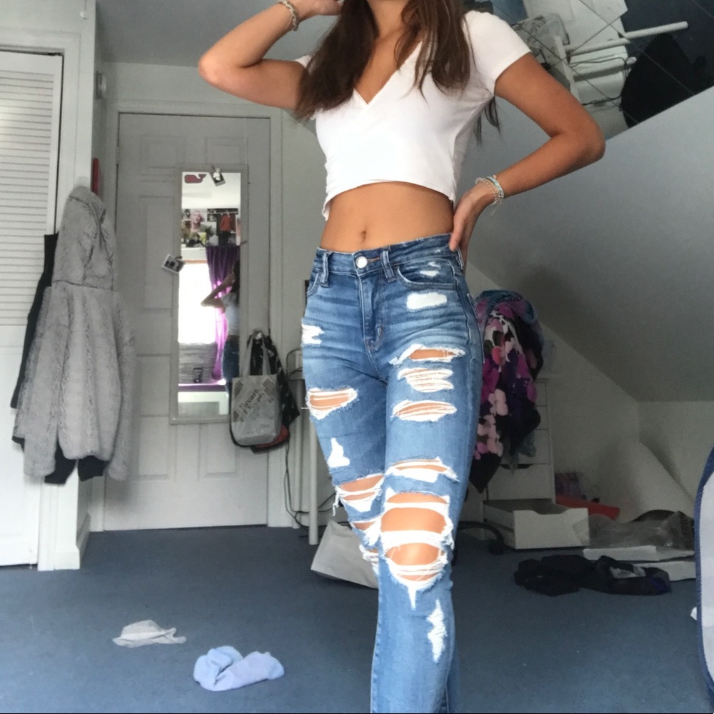 American eagle jeans high waisted